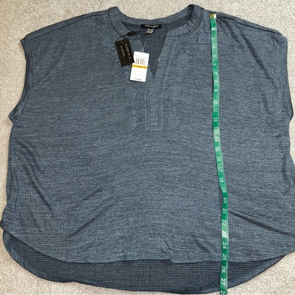 Cable & Gauge Slate Blue Blouse size 3x - Picture 4 of 5